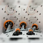 چرخ لوکس نارنجی ترمزدار