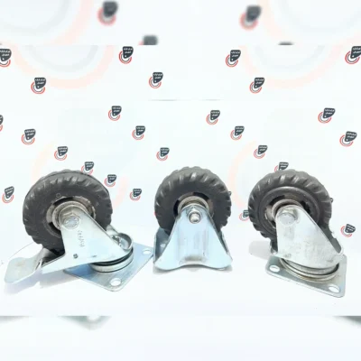 چرخ دایکاست لاستیکی گردان