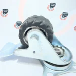 چرخ دایکاست لاستیکی گردان ترمزدار - تصویر 3