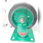 چرخ آهنی سنگین ثابت لاستیک و روتراش - تصویر 4