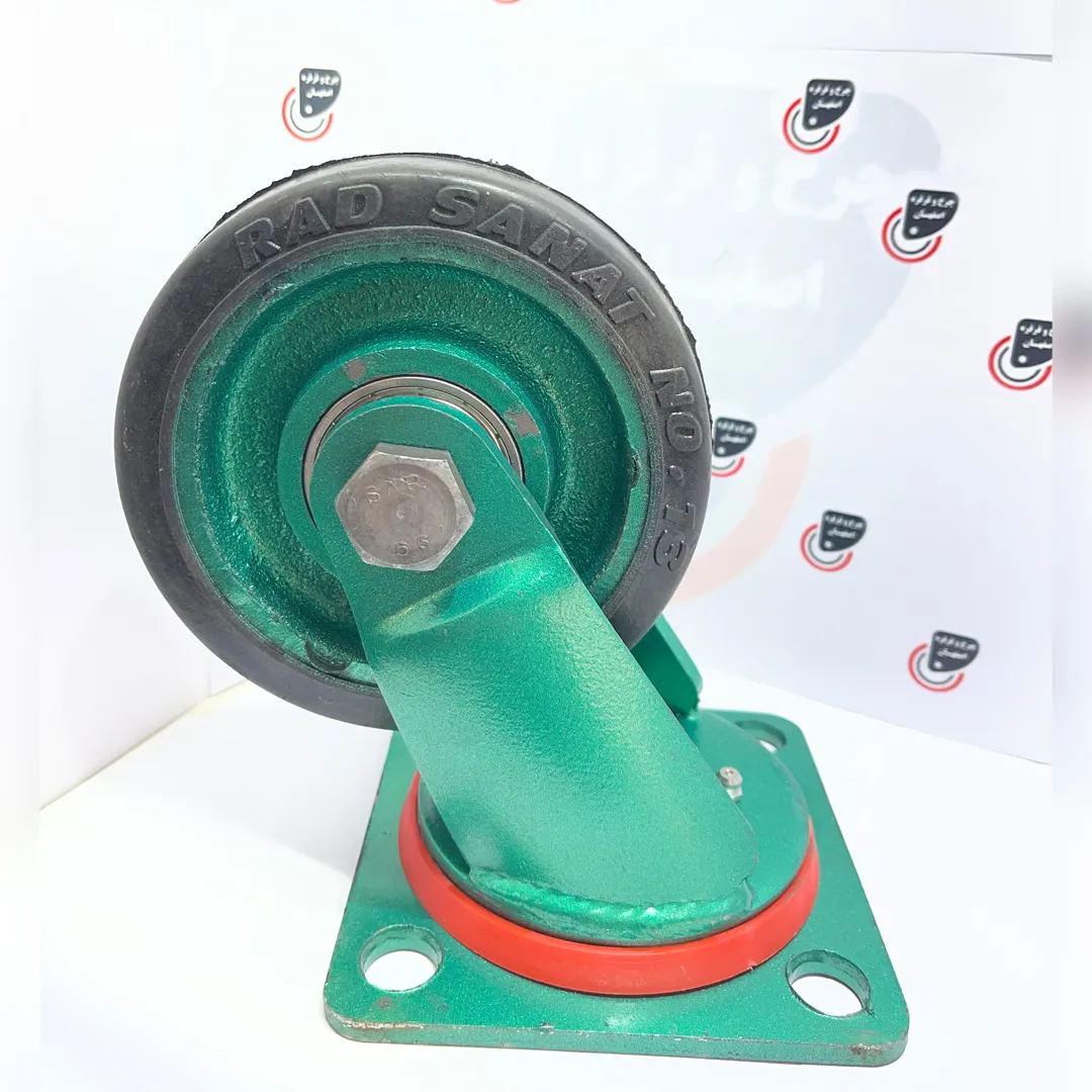 چرخ-آهنی-سنگین-لاستیکی-و-روتراش-آهنی چرخ آهنی سنگین لاستیکی و روتراش آهنی - تصویر 1