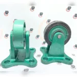 چرخ چدن سبک روتراش لاستیکی ثابت و گردان - تصویر 3