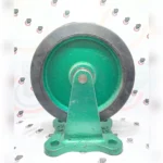چرخ چدن سنگین لاستیکی - روتراش - تفلون ثابت - تصویر 5
