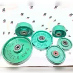 چرخ چدن سنگین لاستیکی - روتراش - تفلون ثابت - تصویر 6