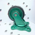 چرخ چدن سنگین لاستیکی -روتراش تفلون گردان