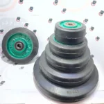 چرخ چدن سنگین لاستیکی -روتراش تفلون گردان - تصویر 11