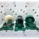 چرخ چدن سنگین لاستیکی -روتراش تفلون گردان - تصویر 13