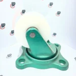 چرخ چدن سنگین لاستیکی -روتراش تفلون گردان - تصویر 3