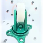 چرخ چدن سنگین لاستیکی -روتراش تفلون گردان - تصویر 4