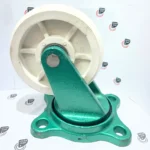 چرخ چدن سنگین لاستیکی -روتراش تفلون گردان - تصویر 5