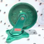 چرخ چدن سنگین لاستیکی -روتراش تفلون گردان - تصویر 6