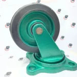 چرخ چدن سنگین لاستیکی -روتراش تفلون گردان - تصویر 7