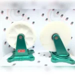 چرخ چدن سنگین لاستیکی -روتراش تفلون گردان - تصویر 8