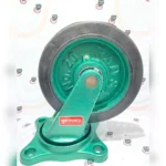 چرخ چدن سنگین لاستیکی -روتراش تفلون گردان - تصویر 9