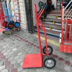 گاری دو چرخ حمل بار دوبل (دو دسته) برای حمل بارهای حجیم مثل یخچال